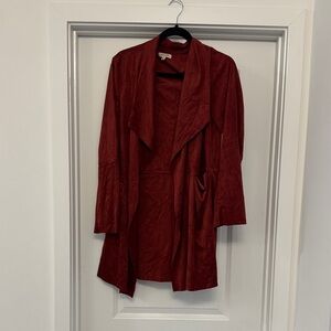 Max Studio Deep Red Cardigan